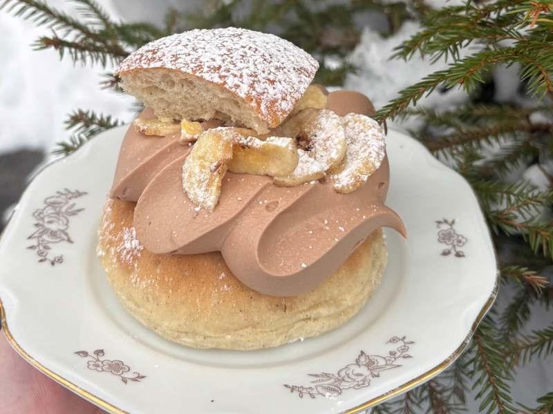 Veckans semla - Banan & Choklad